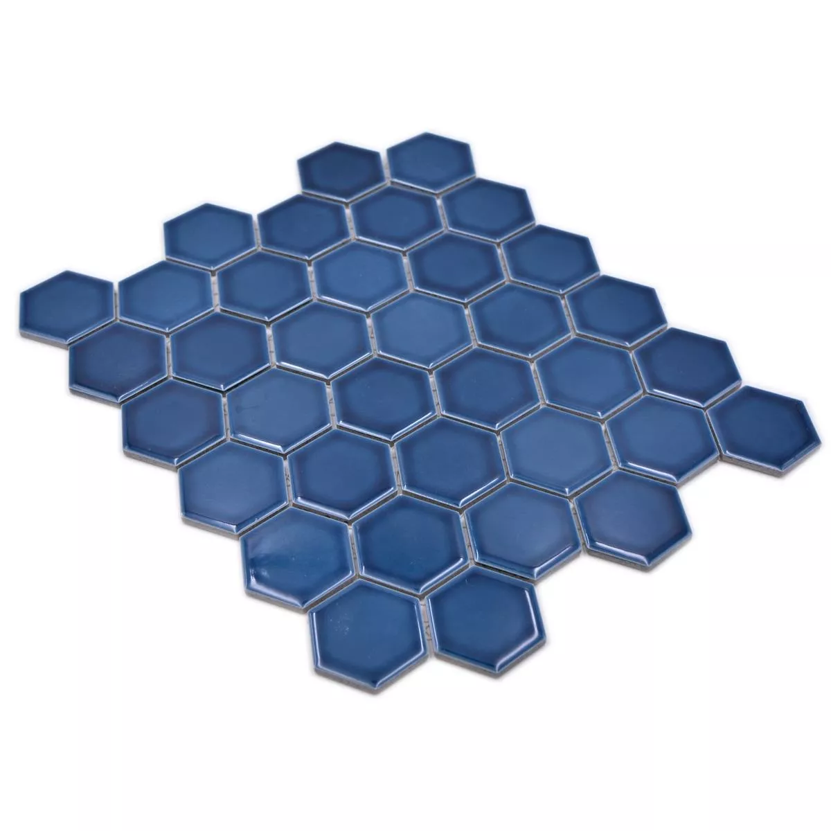 Próbka od Mozaika Ceramiczna Salomon Sześciokąt Niebieski Zielony H51