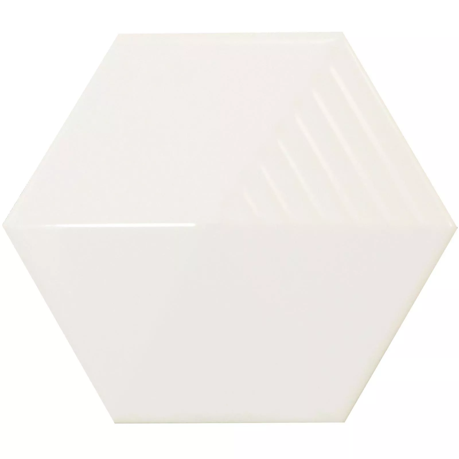 Płytki Ścienne Rockford 3D Sześciokąt 12,4x10,7cm Biały