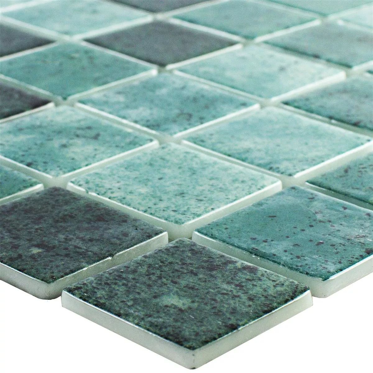 Mozaika szklana na basen Baltic Zielony 38x38mm