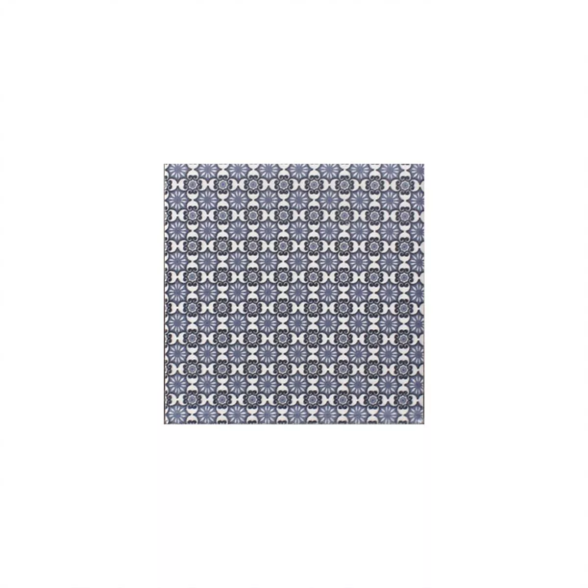 Próbka Ceramika Mozaika Daymion Retro Optyka Niebieski Brązowy 