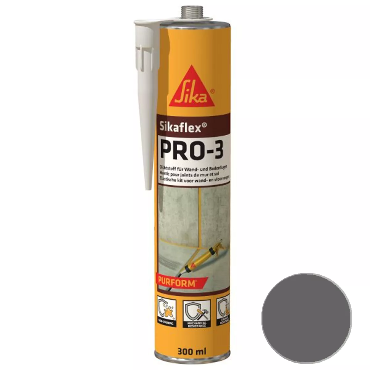 Uszczelniacz spoin Sikaflex Pro-3 Purform beton szary 300 ml