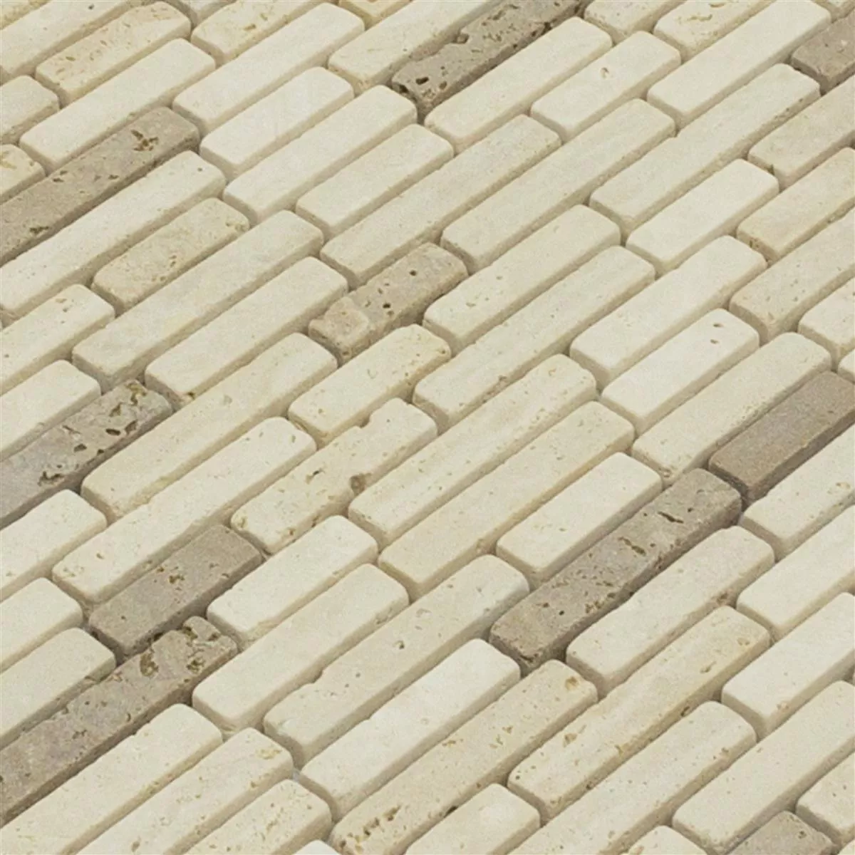 Marmur Kamień Naturalny Mozaika Płytki Tuscania Brick Beżowy