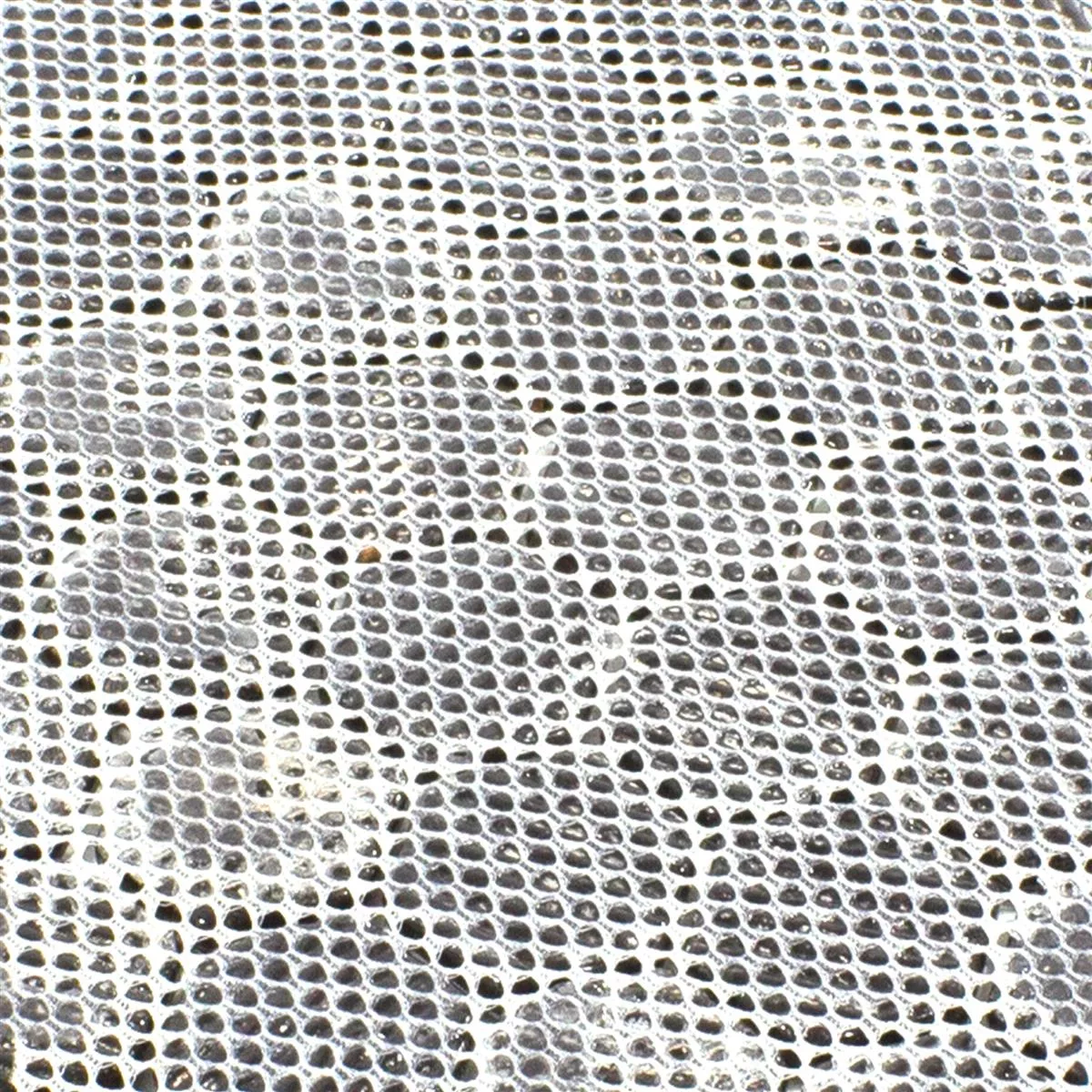 Mozaiki Szklana Płytki Leopard Sześciokąt 3D Brąz