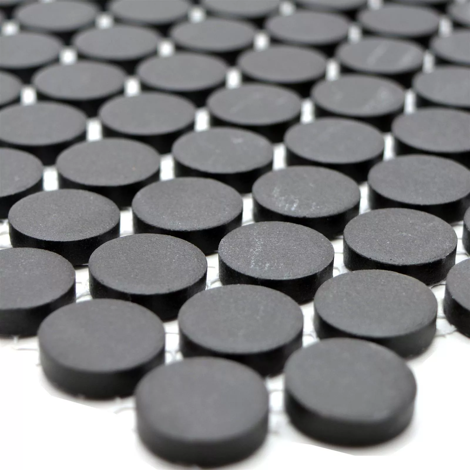 Ceramika Mozaika Guzik Radoslov Bez Glazury Czarny Ceramika Mozaika Guzik Radoslov Bez Glazury Czarny