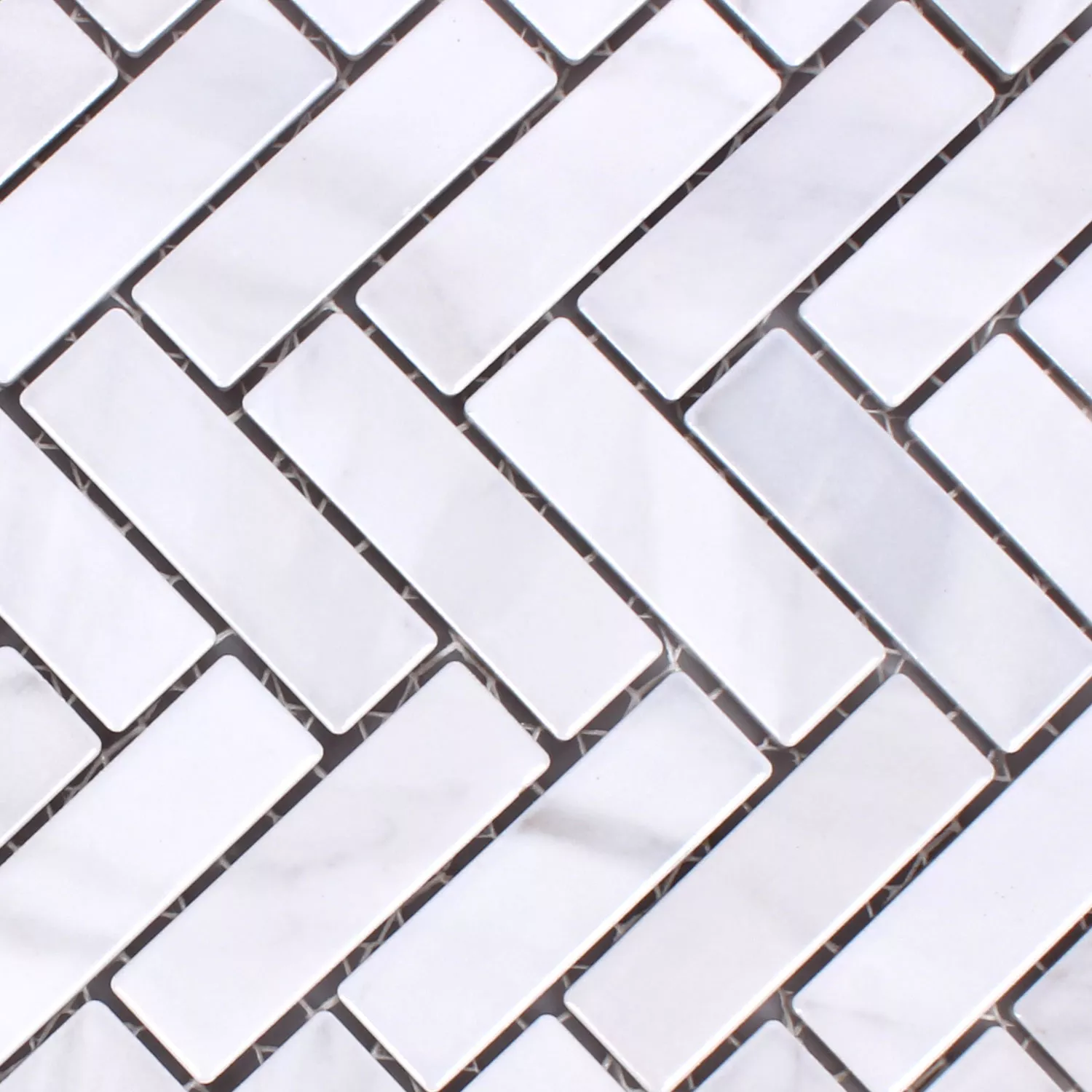 Mozaika Ceramika Rotilia Kamień Optyka Biały