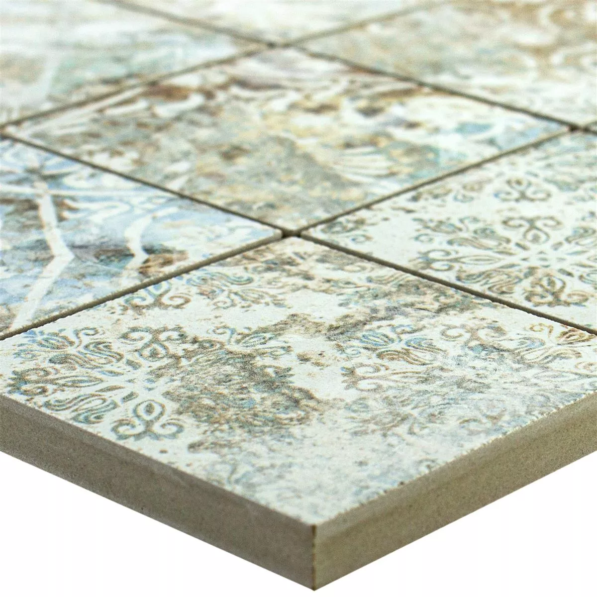 Mozaika Ceramiczna Płytki Bellona Efekt Jasne Kolory 71x71mm
