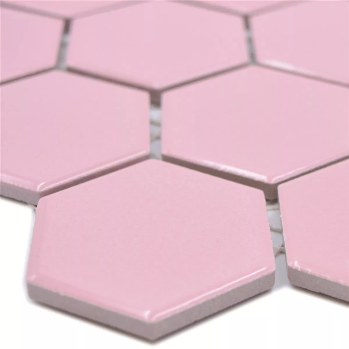 Mozaika Ceramiczna Salomon Sześciokąt Różowy H51 Mozaika Ceramiczna Salomon Sześciokąt Różowy H51