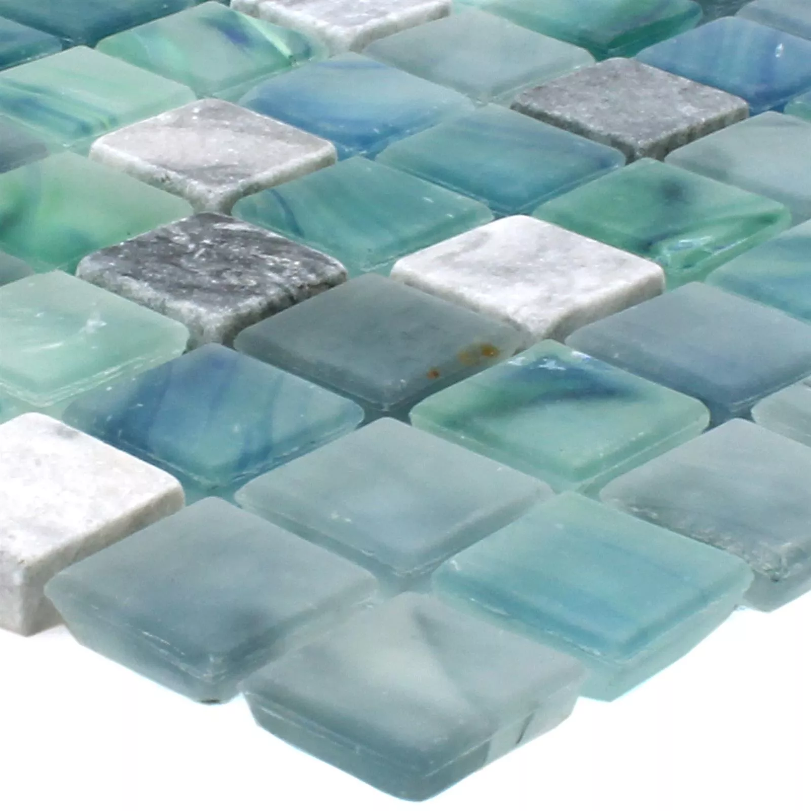 Próbka Mozaika Mayon Szkło Marmur Mix Zielone Morze