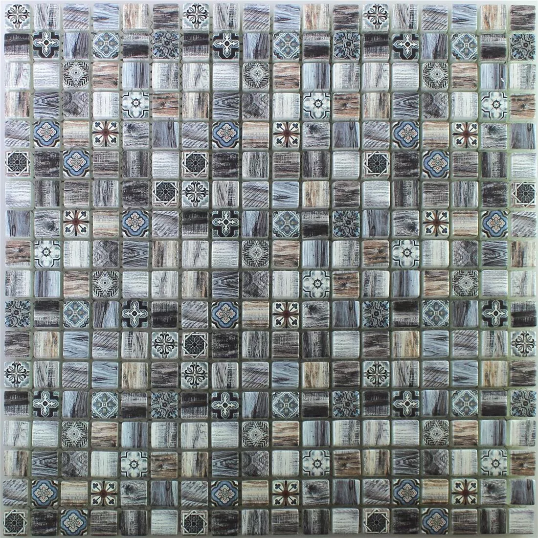 Próbka Mozaika Szklana Wygląd Drewna Płytki Vision Ciemnoszary