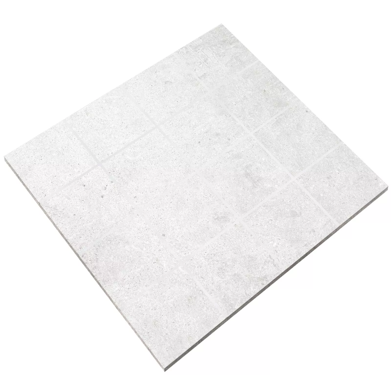 Mozaika Freeland Kamień Optyka R10/B Biały Kwadrat