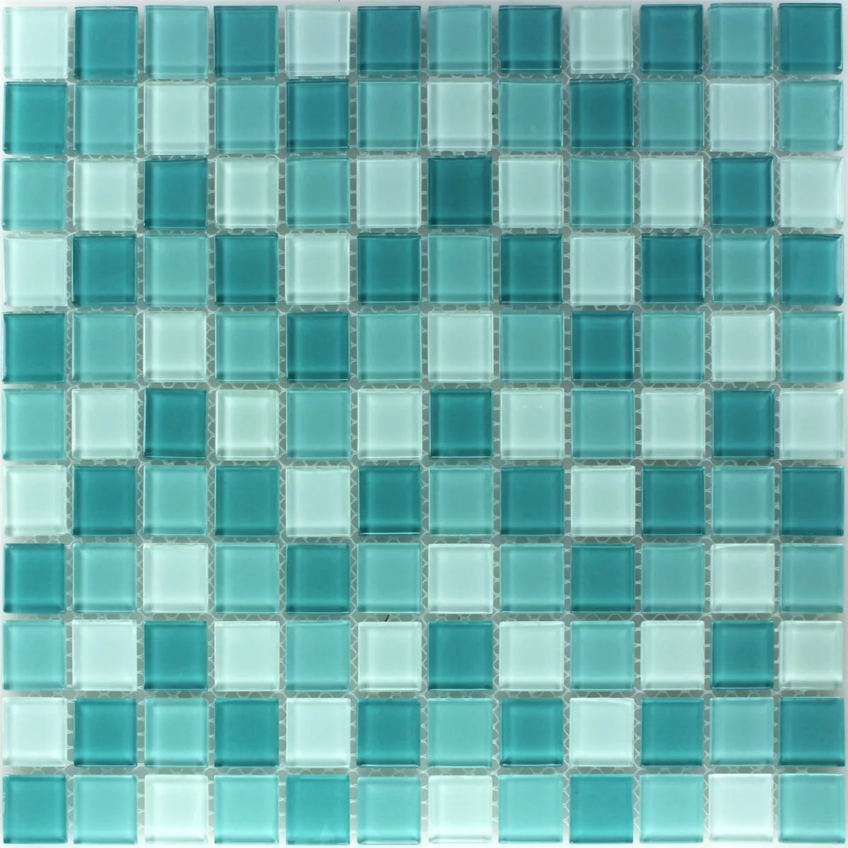 Próbka Mozaika Szklana Płytki Zielony Mix 