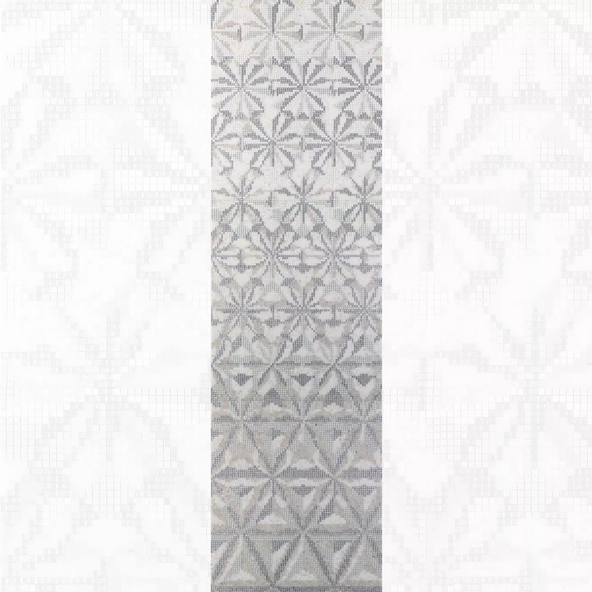 Mozaiki Szklana Obraz Magicflower White 80x277,9cm