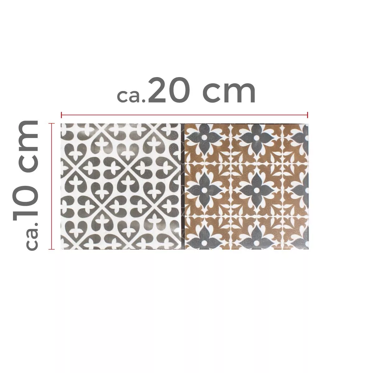 Próbka Mozaika Ceramika Campeche Cement Optyka