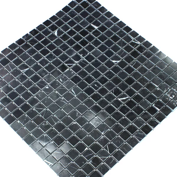 Mozaika Marmur 15x15x8mm Czarny Polerowany