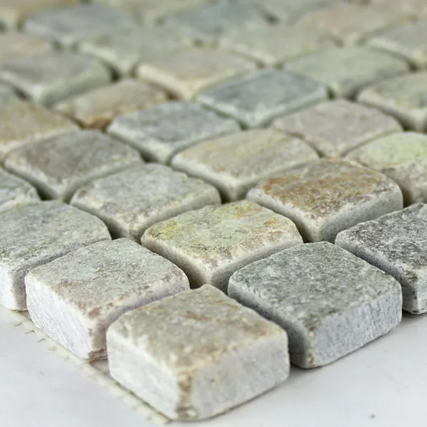 Próbka Mozaika Kwarcyt Kamień Naturalny Beżowy Mix