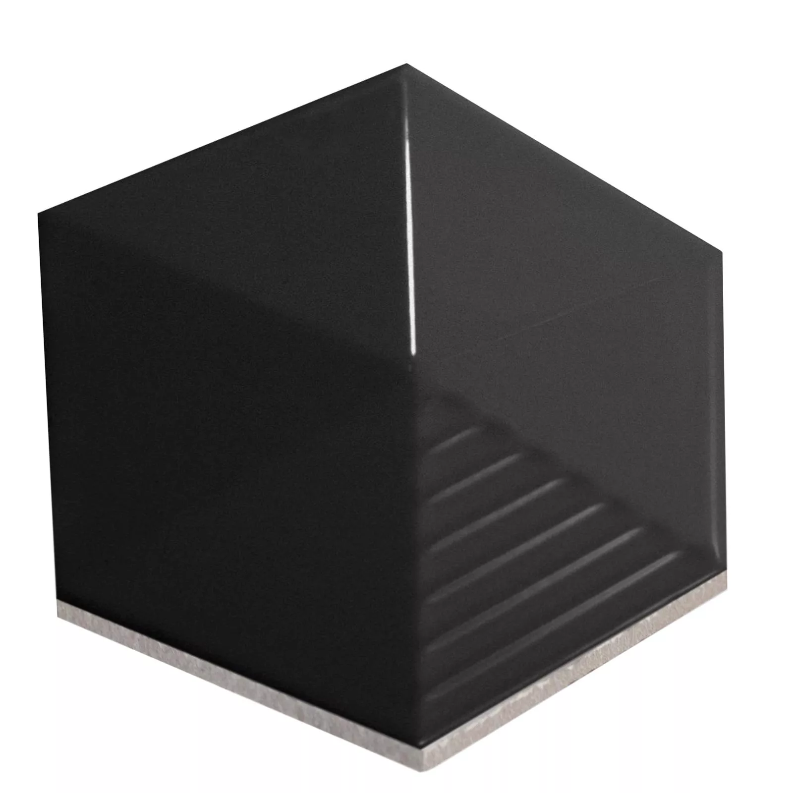 Próbka Płytki Ścienne Rockford 3D Sześciokąt 12,4x10,7cm Czarny