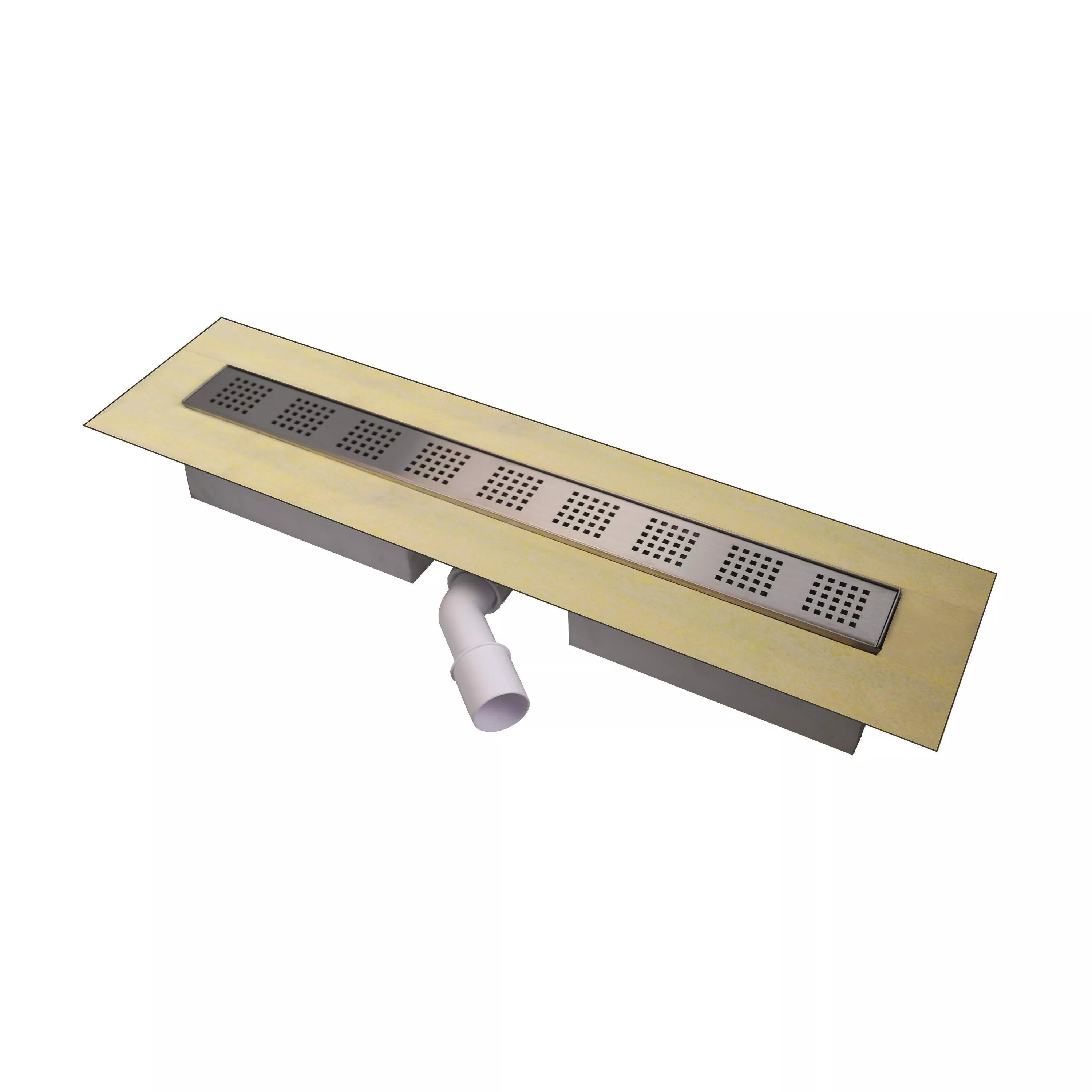 Kompletny Odpływ Liniowy Pro Z Kratką Maskującą (perforacja) 800 Mm