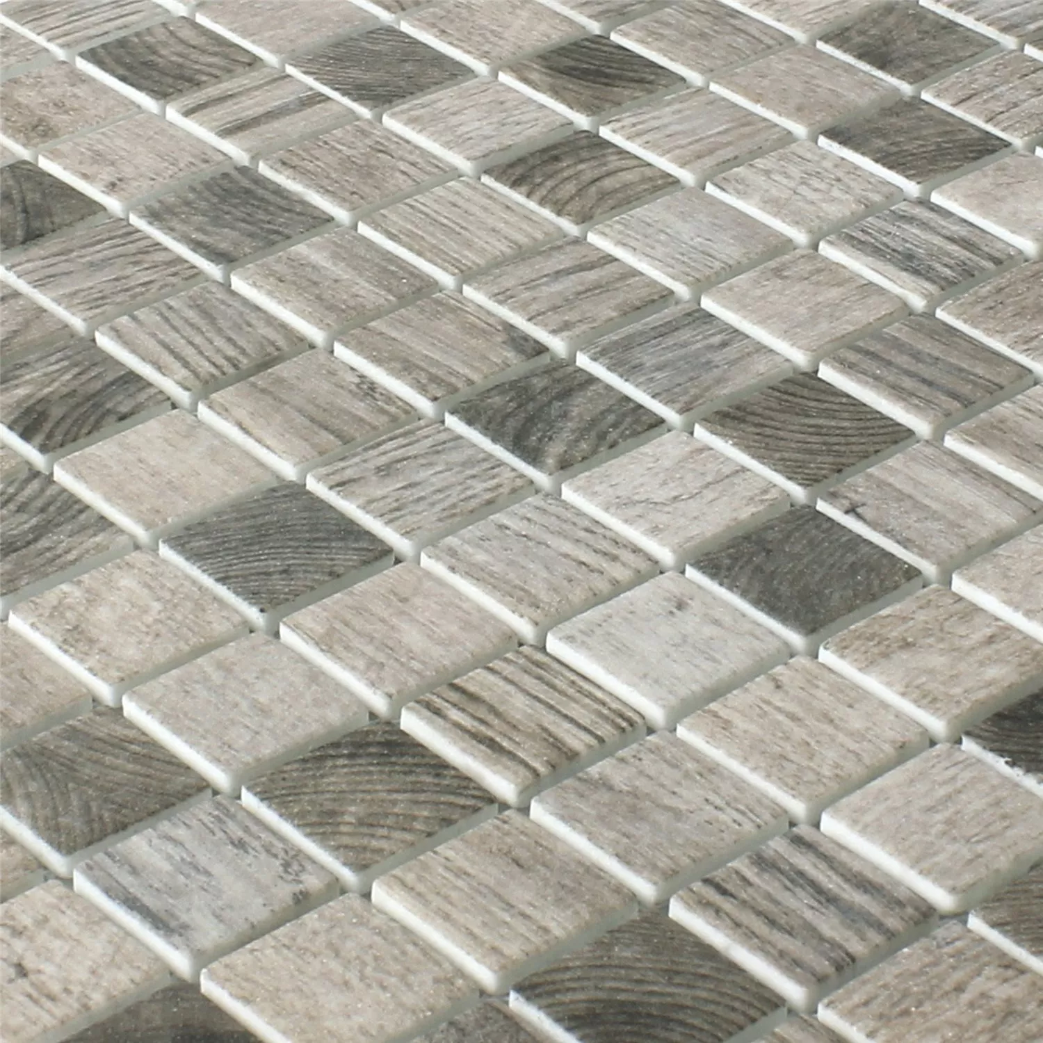 Próbka Mozaika Szkło Valetta Struktura Drewna Jasnoszary
