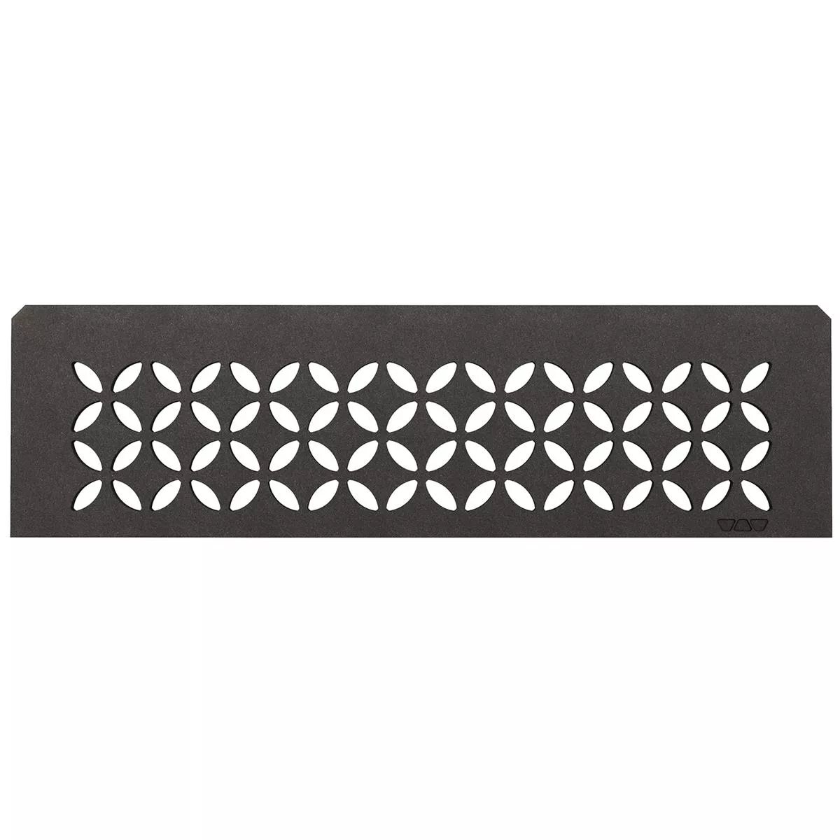 Półka ścienna wnękowa Schlüter prostokątna 30x8,7cm antracyt kwiatowy