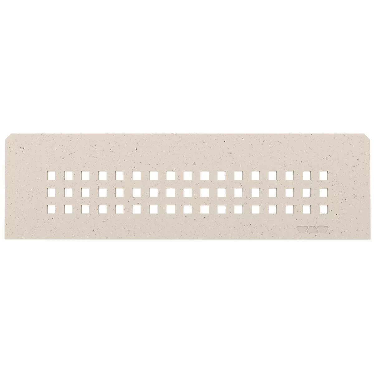 Półka ścienna wnękowa Schlüter prostokątna 30x8,7cm kwadratowa kość słoniowa