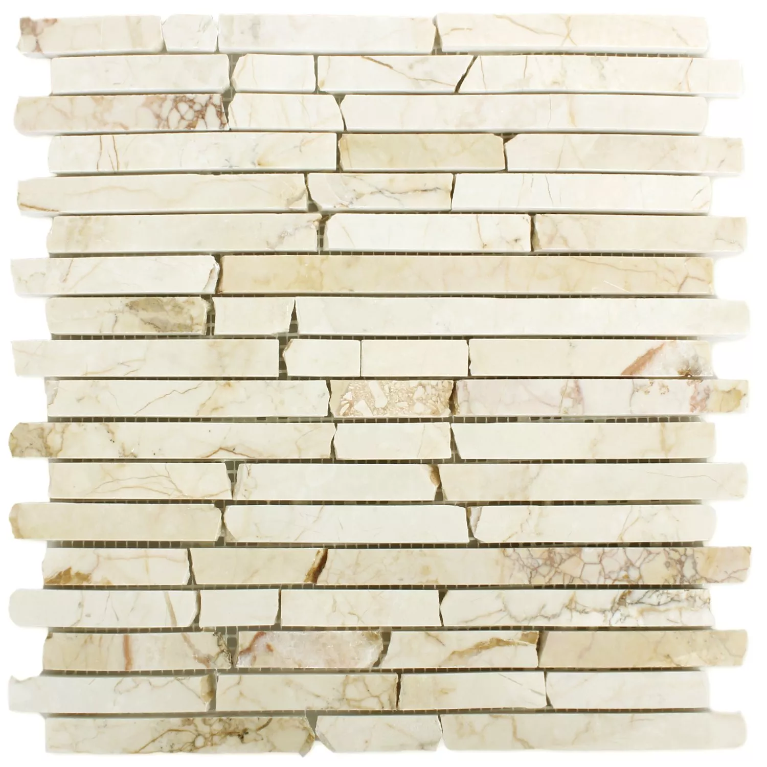Marmur Brick Mozaika Golden Cream Polerowany
