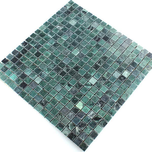 Próbka Mozaika Marmur Ciemny Zielony Polerowany