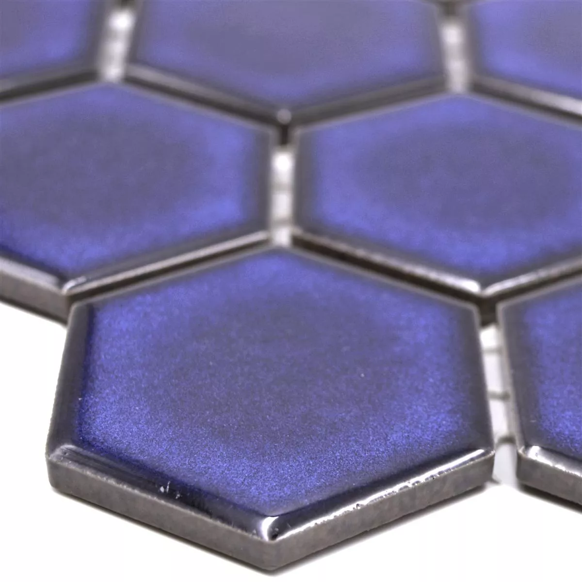 Mozaika Ceramiczna Salomon Sześciokąt Kobalt Niebieski H51