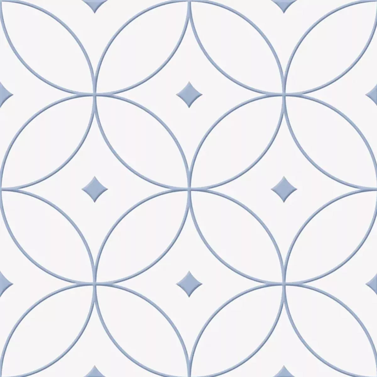 Skyros Niebieski Biały 25x25 cm