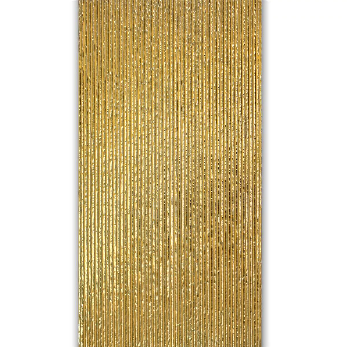 Ściana Dekor Płytka Złoto 30x60cm