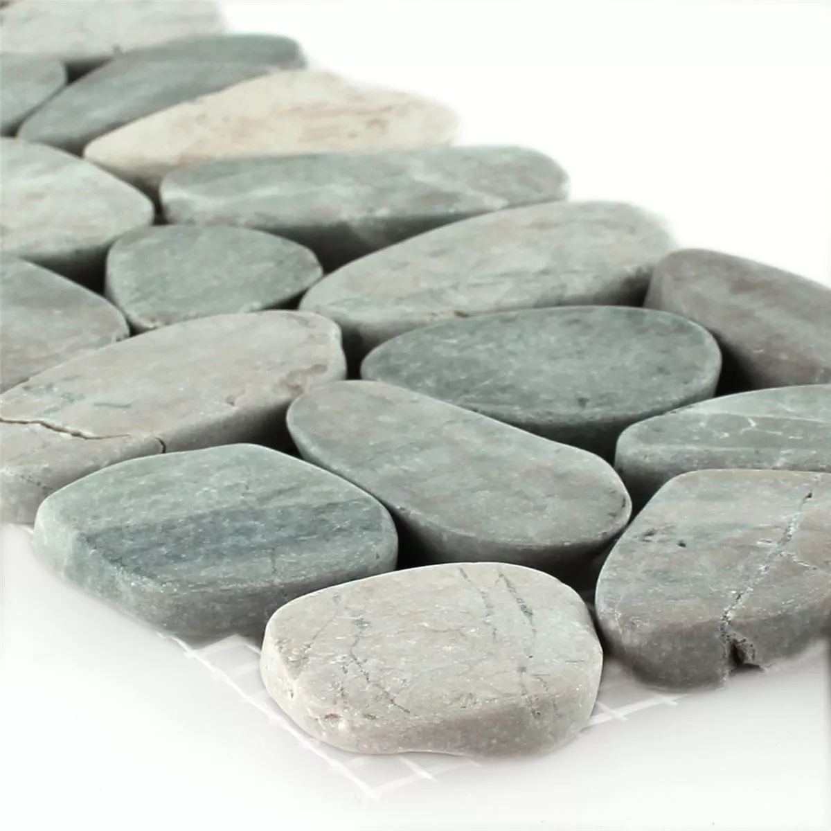 Kamień Otoczak Listwa 10x30cm Jasnoszary Pebbles