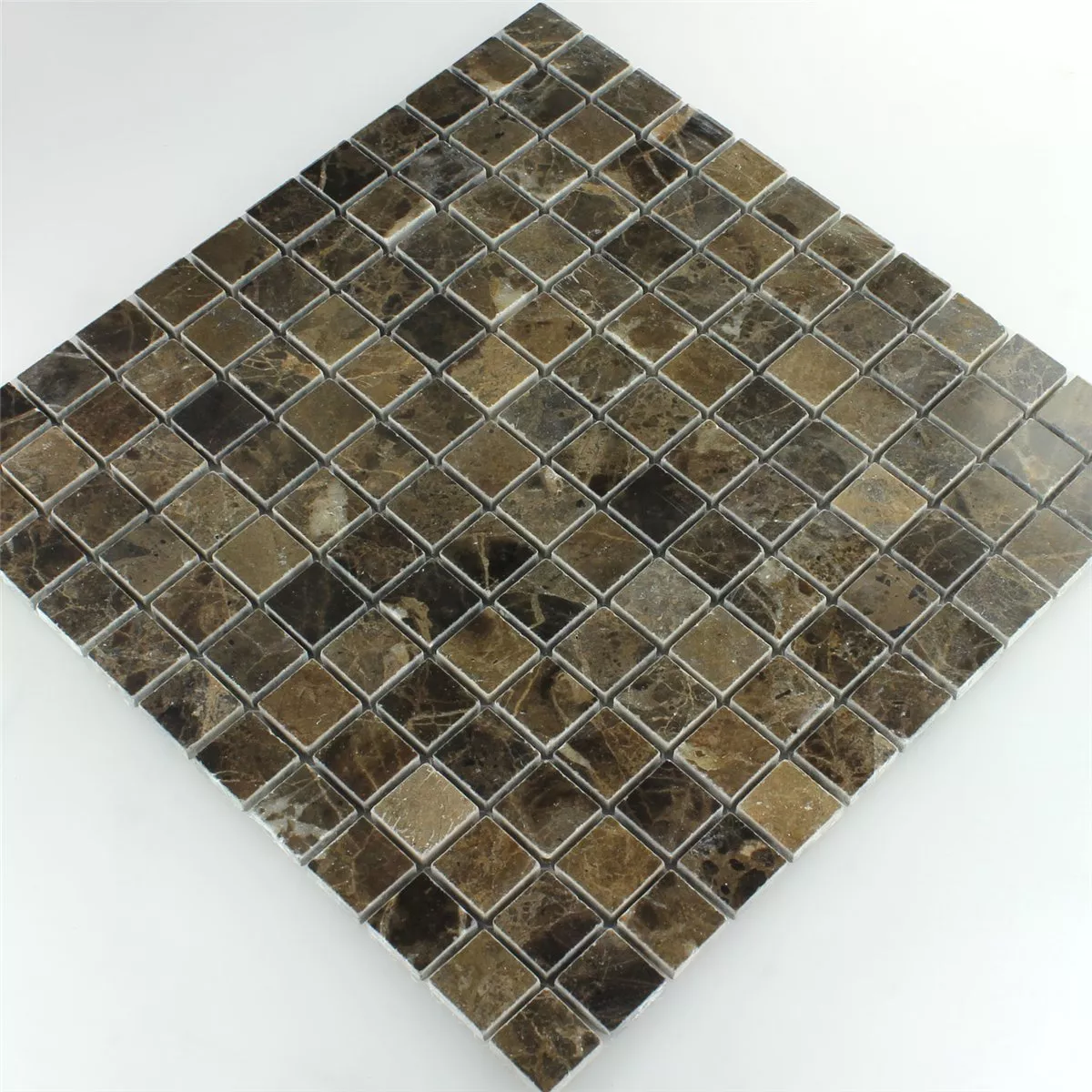 Mozaika Marmur Brązowy Polerowany 23x23x7,5mm