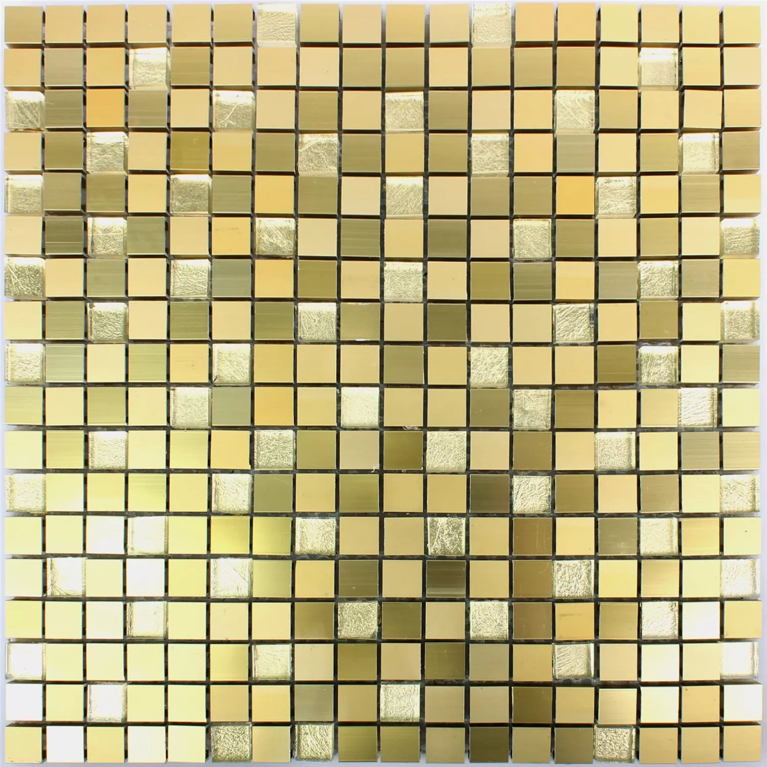 Mozaika Lissabon Aluminium Szkło Mix Złoto