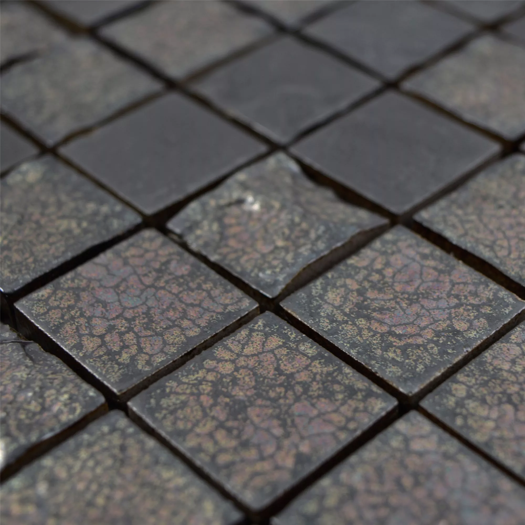 Mozaika Ceramiczna Płytki Veronica 3D Czarny Matowy