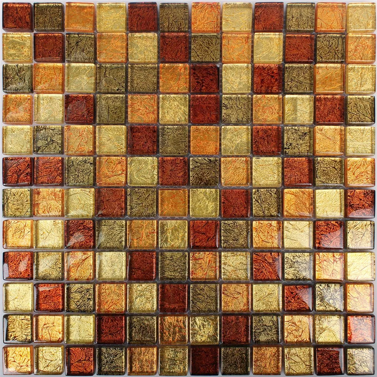 Mozaika Szklana Płytki Curlew Żółty Pomarańczowy 23