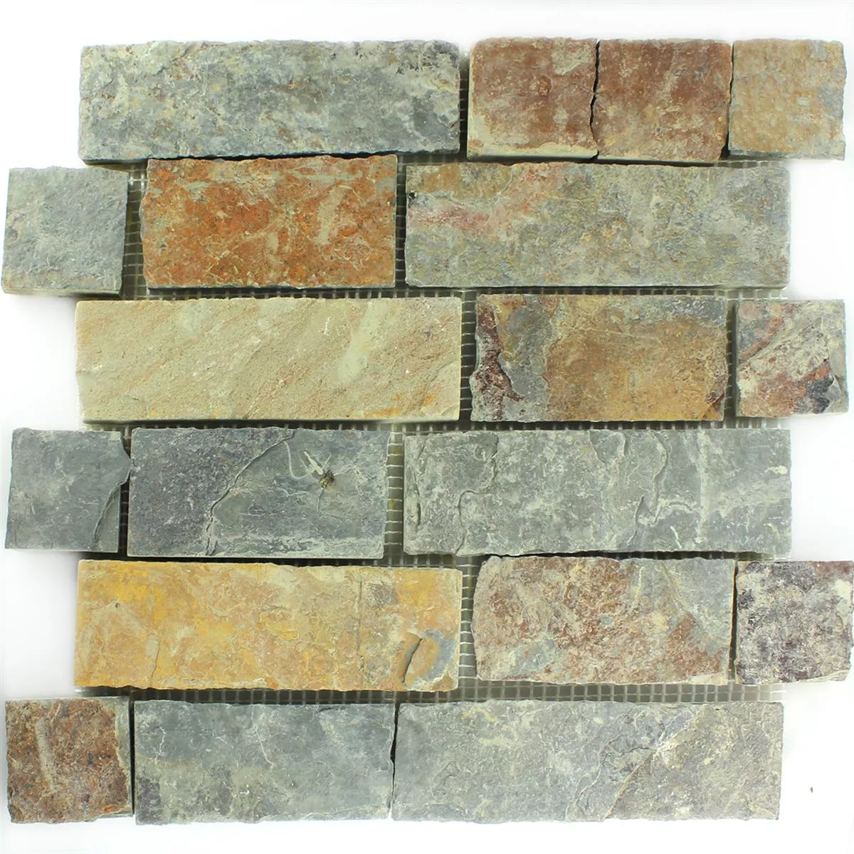 Mozaika Łupek Gidley Rdza Brązowy Brick