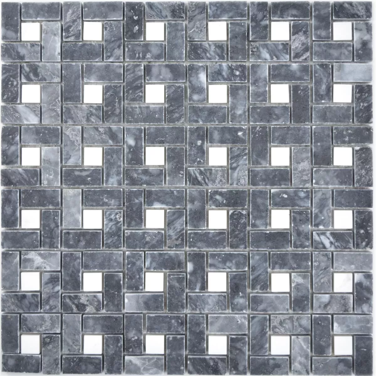 Kamień Naturalny Marmur Mozaika Umay Czarny Biały