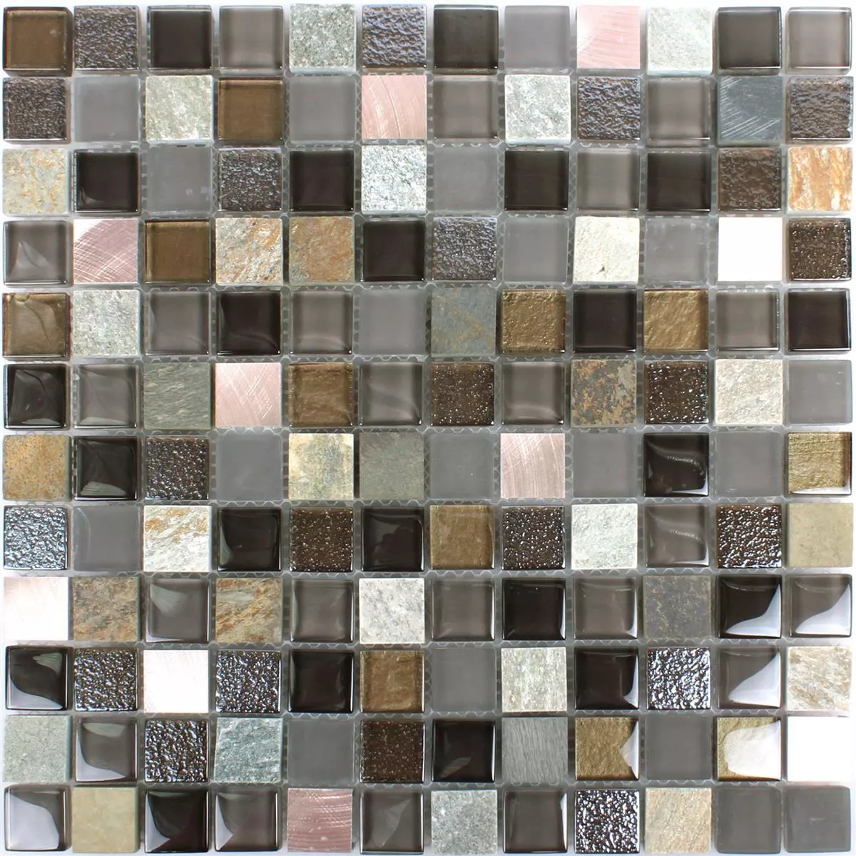Próbka Szkło Kamień Naturalny Metal Mozaika Riksha