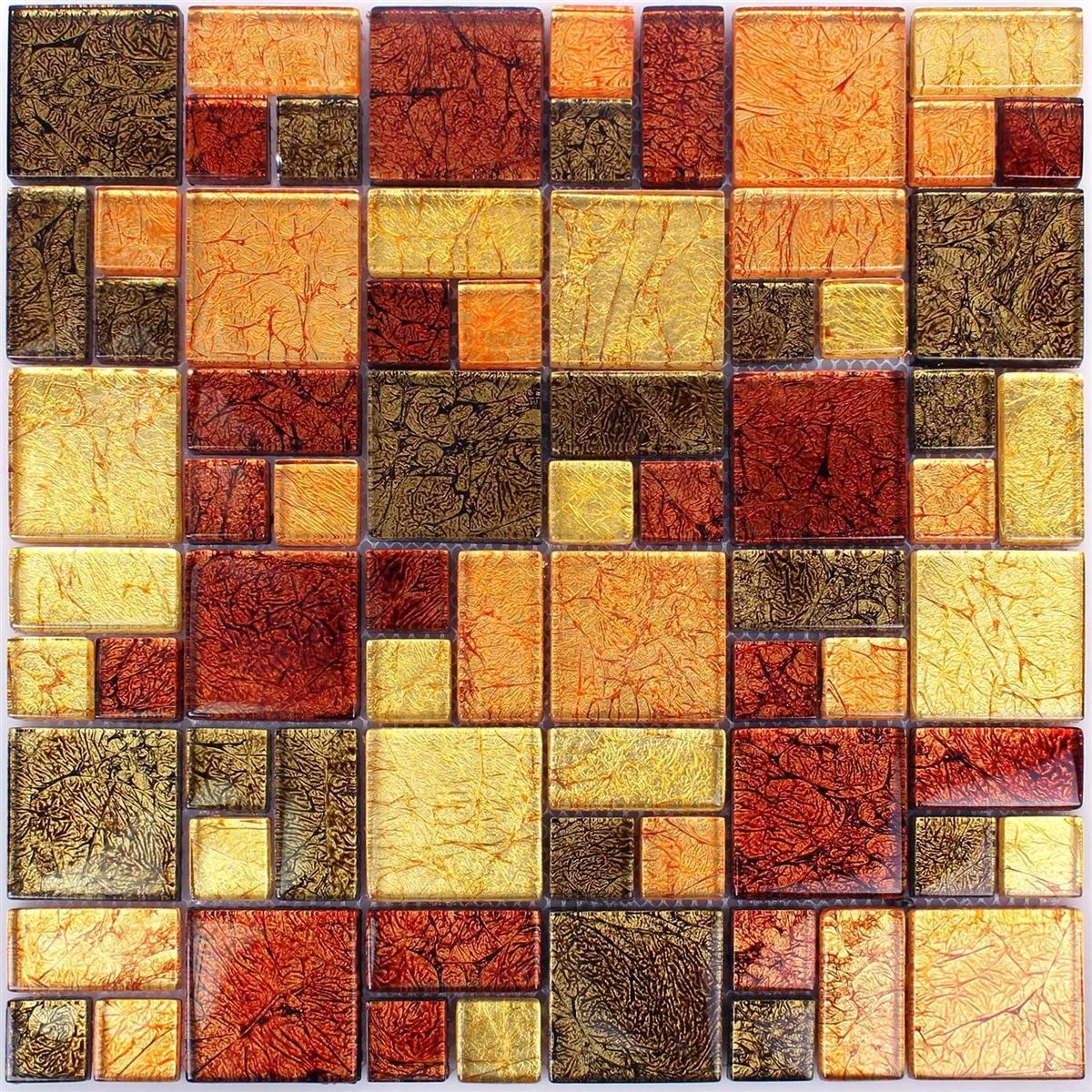 Mozaika Szklana Płytki Curlew Żółty Pomarańczowy 2 Mix