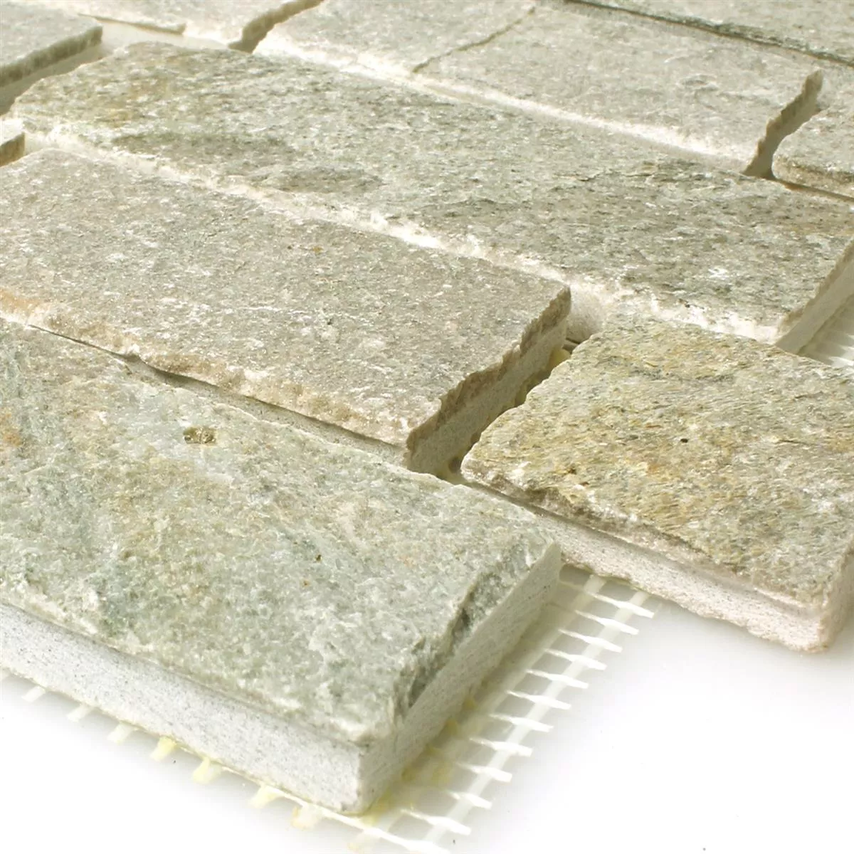 Próbka Mozaika Łupek Kamień Naturalny Gidley Jasnobeżowy