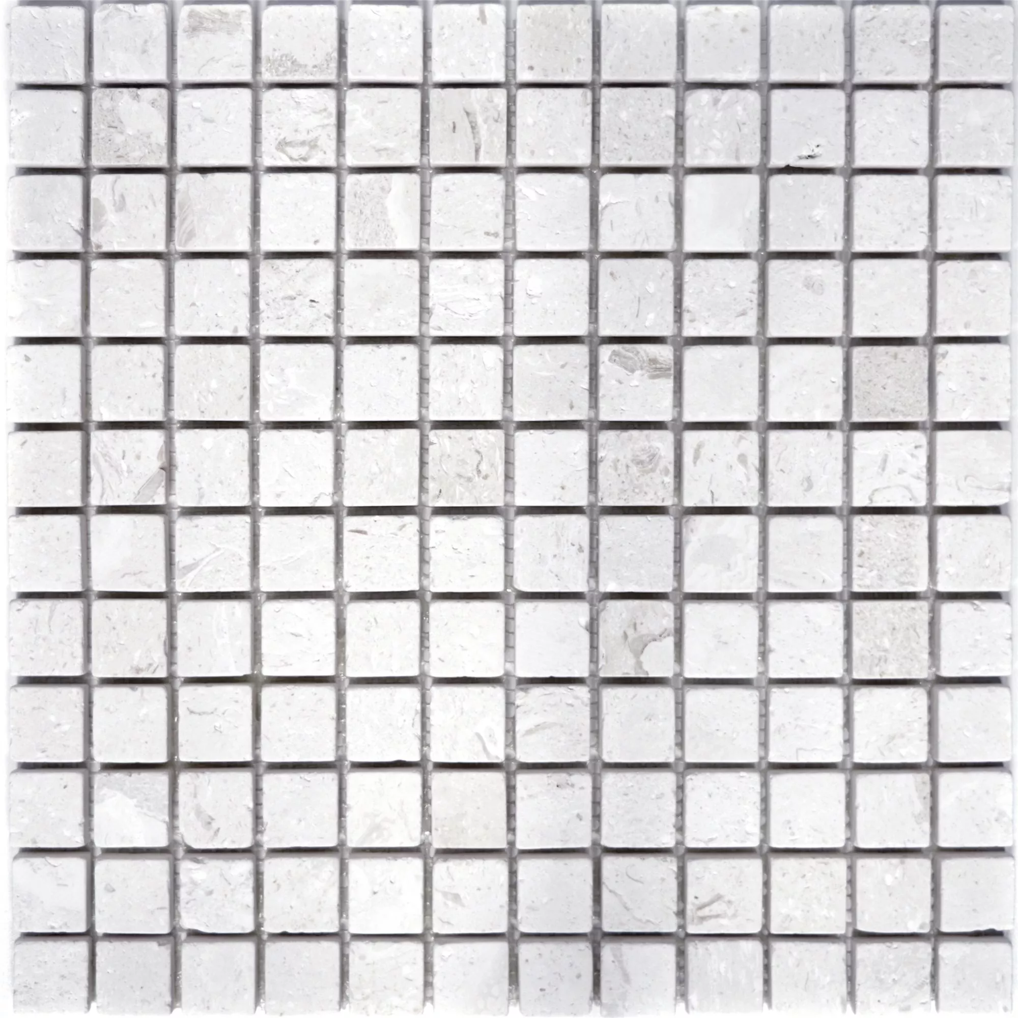 Mozaika Limestone Allerona Biały 23