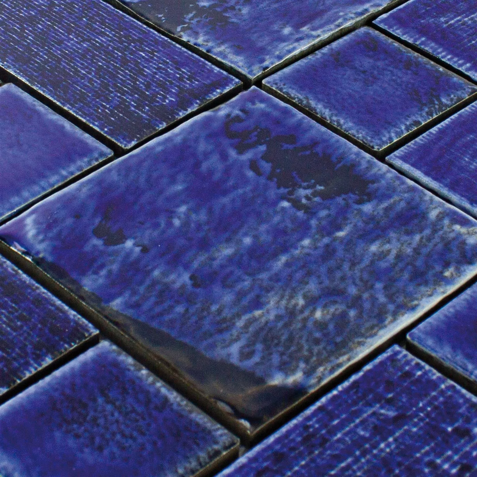 Ceramika Mozaika Bangor Błyszczący Niebieski Mix