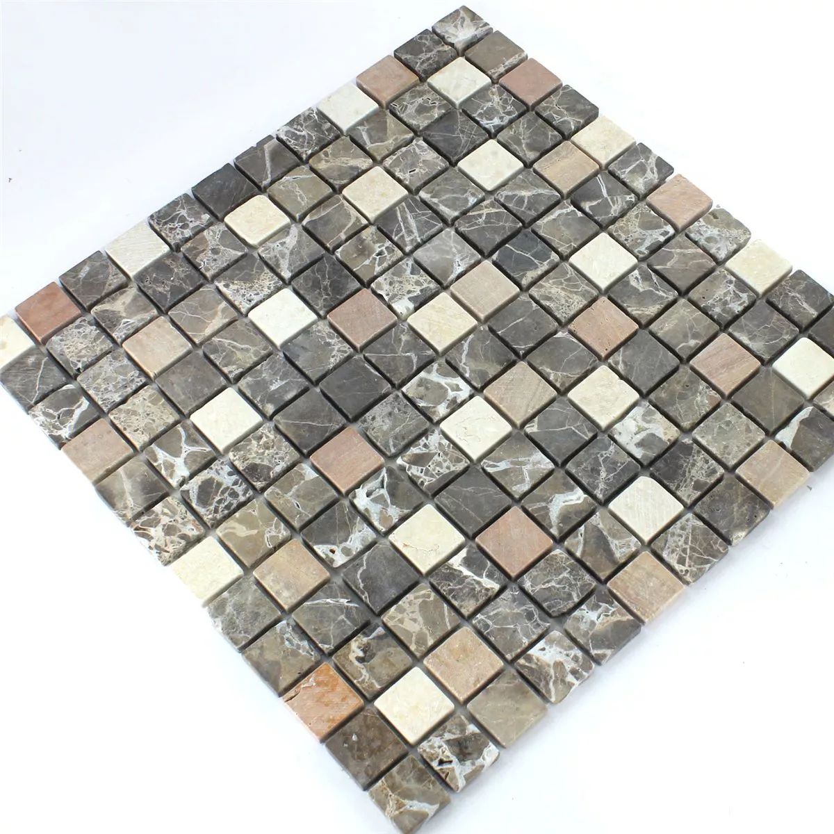 Mozaika Marmur Brązowy 23x23x7mm