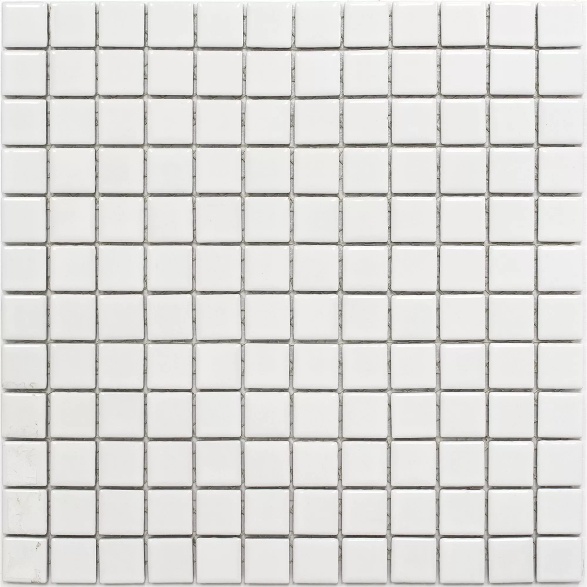 Ceramika Mozaika Adrian Biały Matowy Kwadrat 23