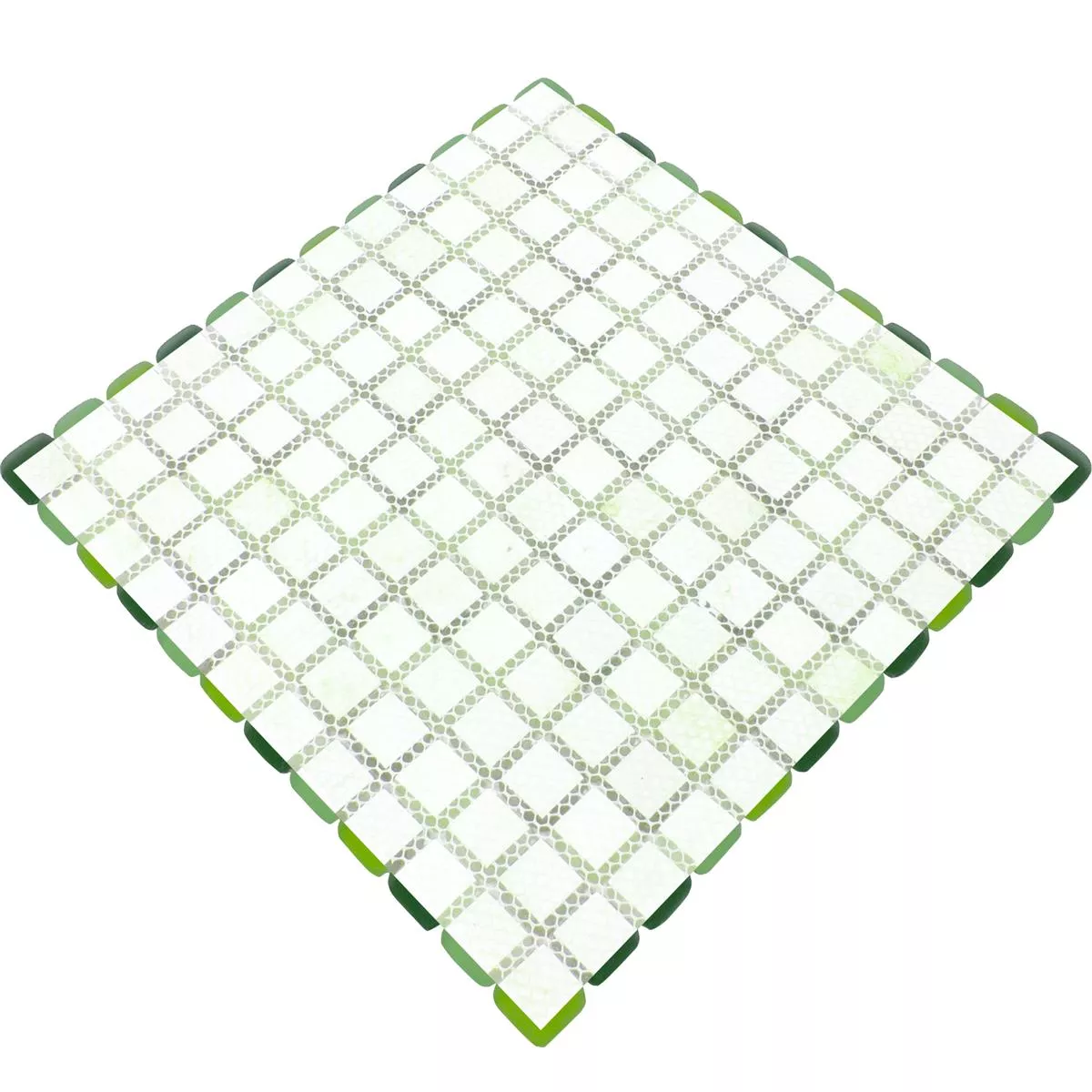 Mozaiki Szklana Płytki Ponterio Frosted Zielony Mix