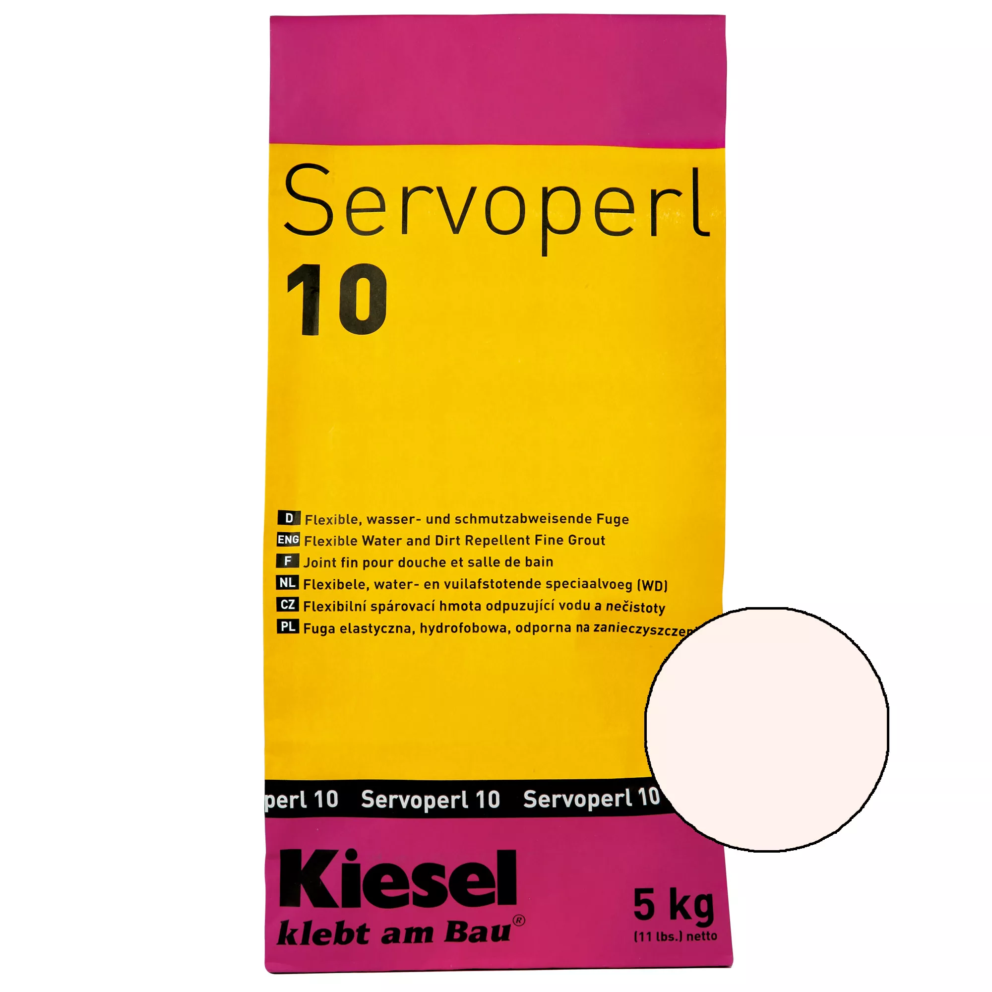 Kiesel Servoperl 10 - Elastyczna Spoina Cementowa (5KG Pergamon)