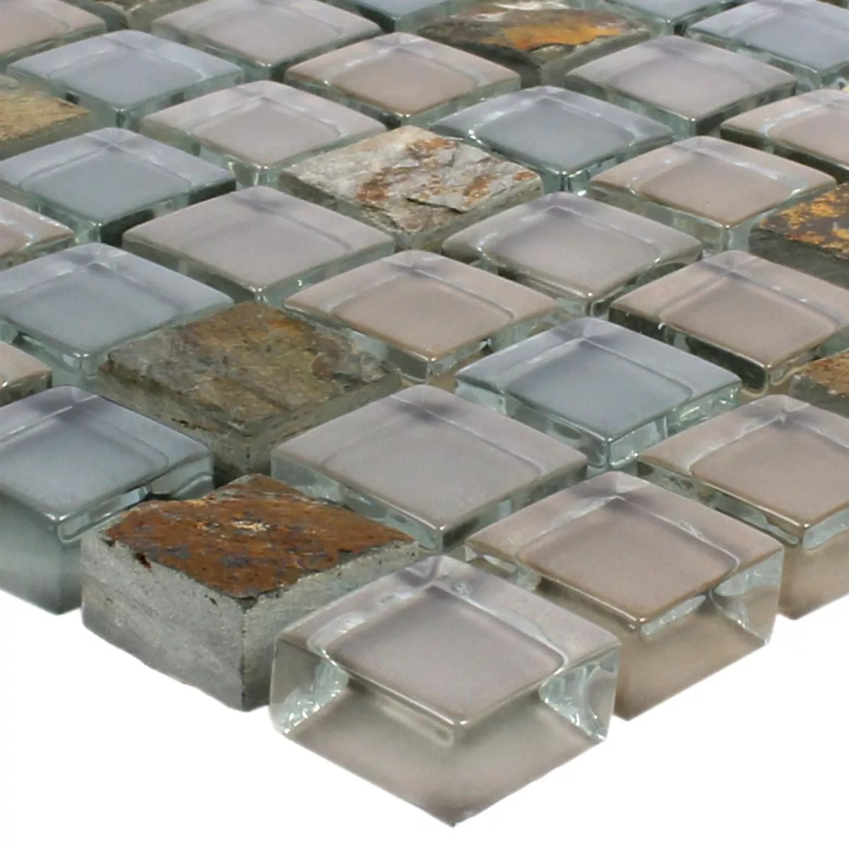 Mozaika Marmur Java Szkłomix Apollo Brązowy 15