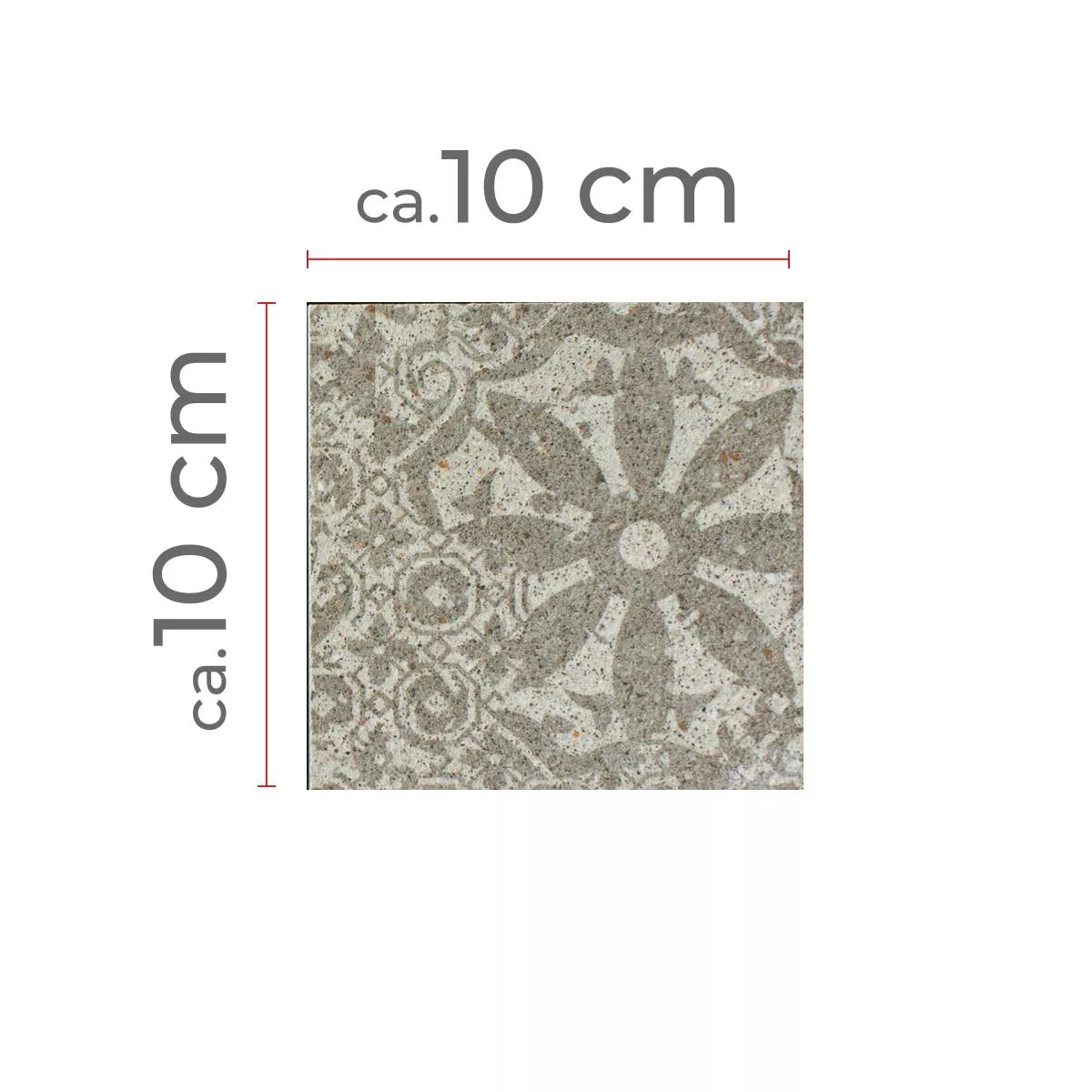 Próbka Mozaika Ceramiczna Płytki Eylem Retro Optyka Beżowy Q95