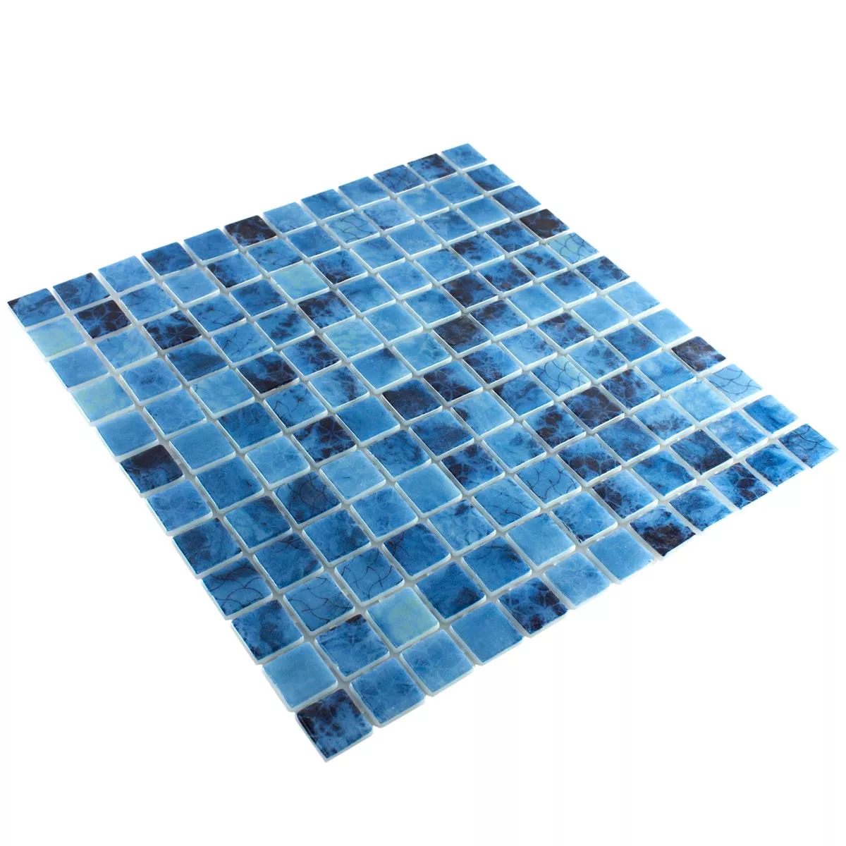 Mozaika szklana na basen Baltic Niebieski 25x25mm
