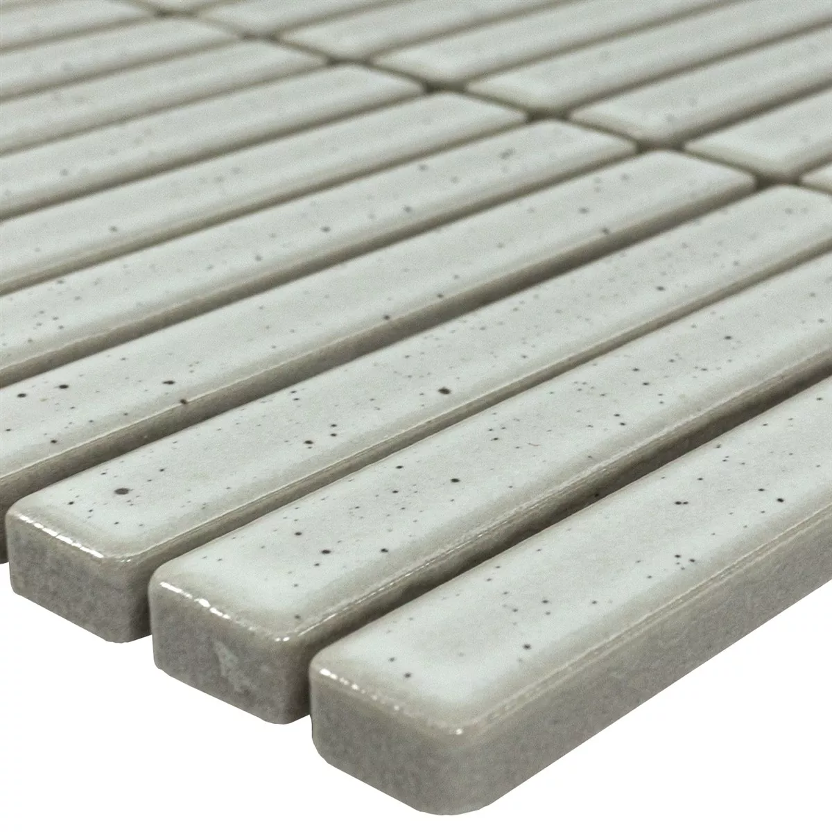 Mozaika Wallachia Stary Biały Błyszczący 12x92x8 mm
