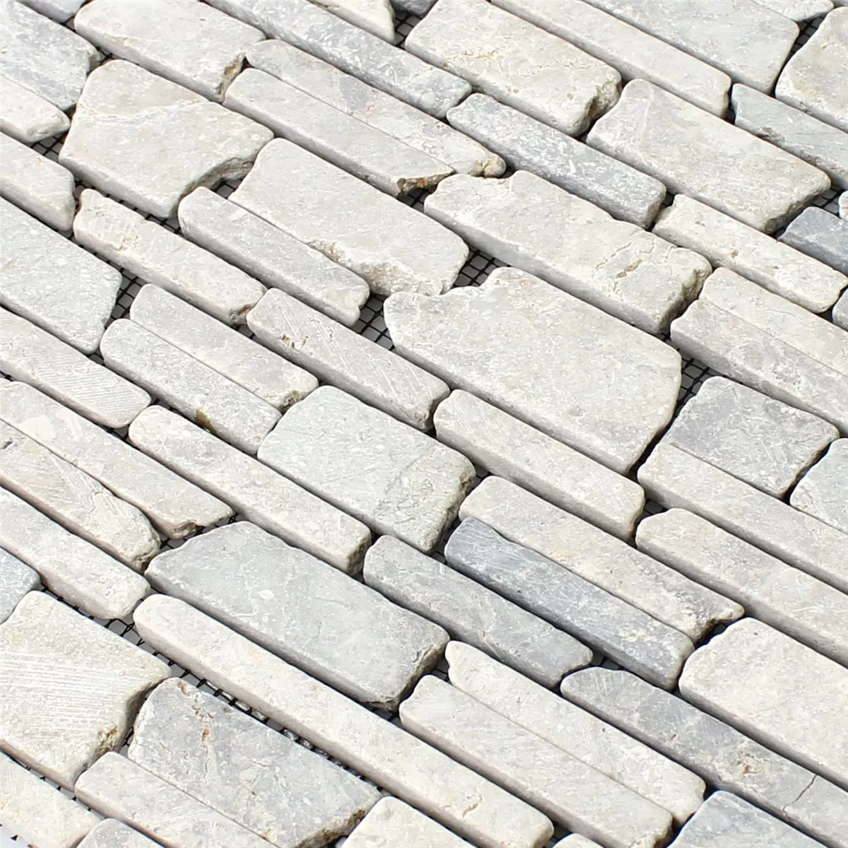 Mozaika Marmur Brick Uni Grey
